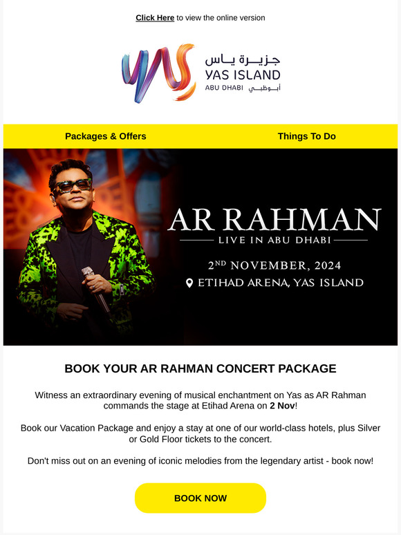 Hi Guest, Book Your AR Rahman Concert Package