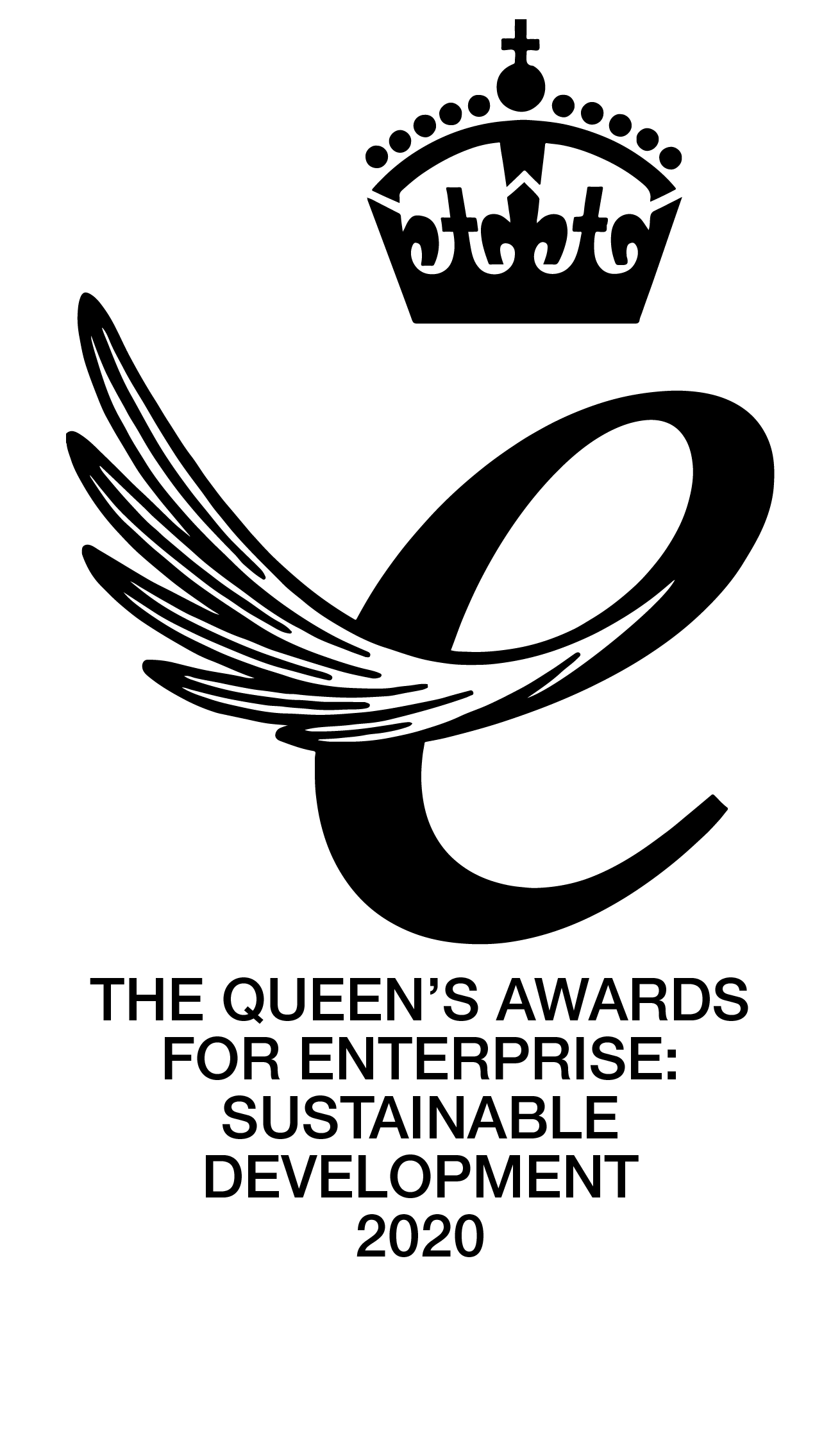 Queen's Award logo blue