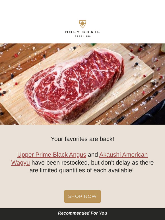 🚨Upper Prime and Akaushi ARE BACK IN STOCK! 🚨