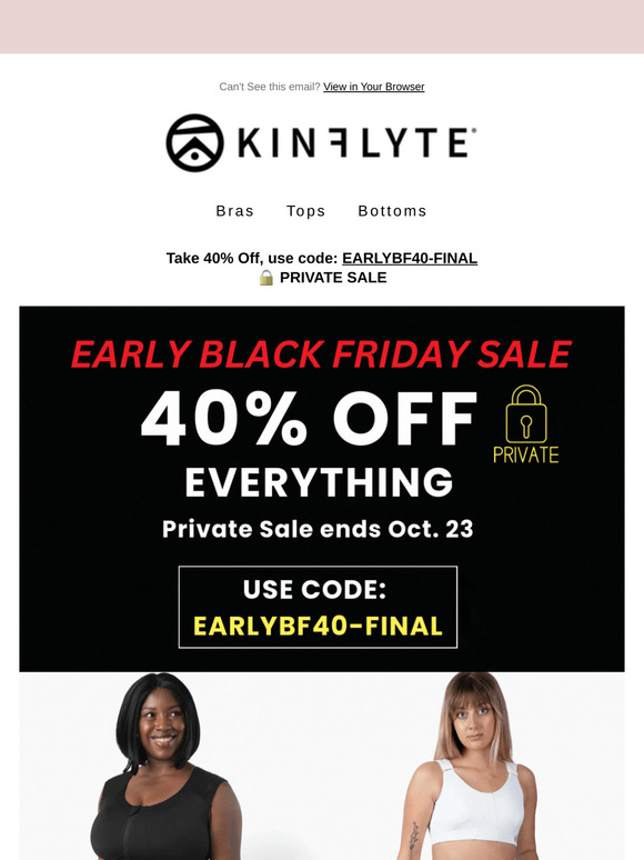 EARLY BLACK FRIDAY: 40% OFF Everything + Sale on Sale
