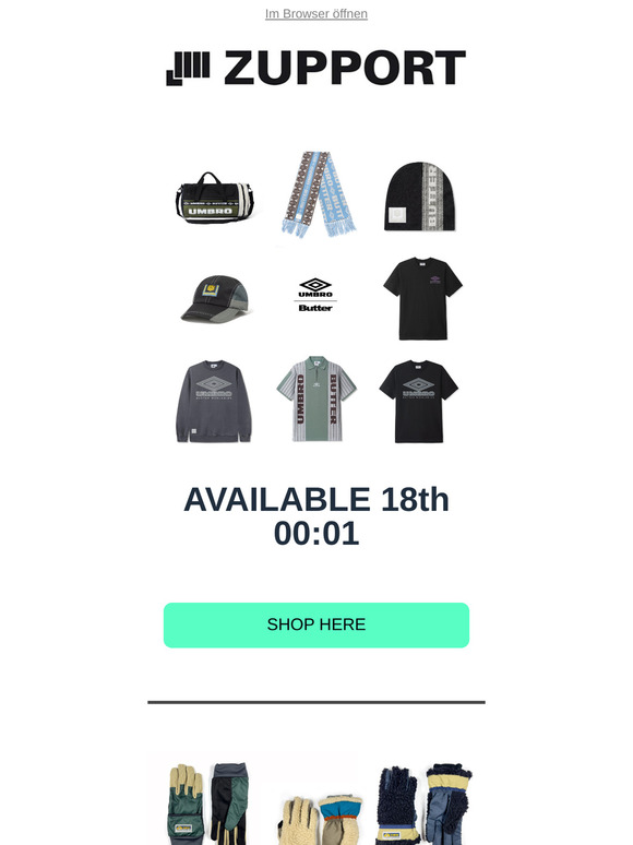 UMBRO x BUTTER | ELMER Handschuhe | SALE