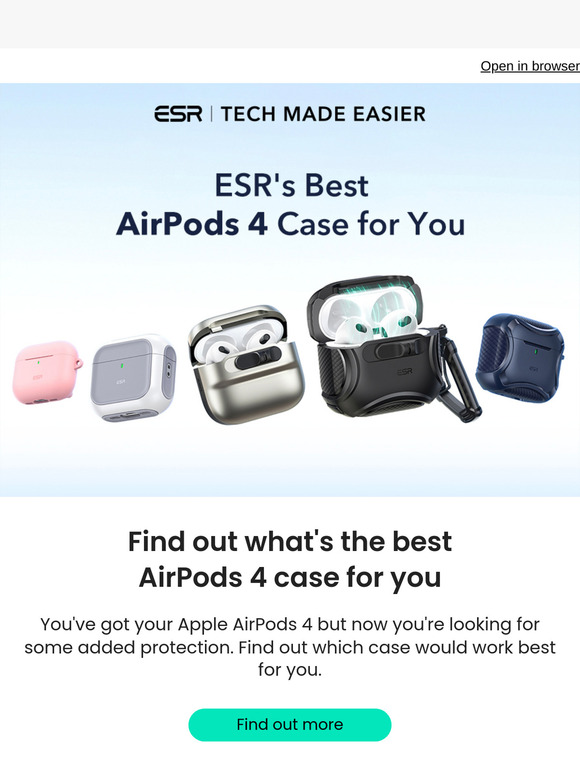 [ESR Blog] Find out what's the best AirPods 4 case!