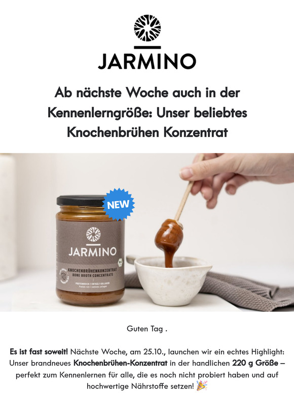 Ab nächste Woche auch in der Kennenlerngröße: Unser beliebtes Knochenbrühen Konzentrat 🔥