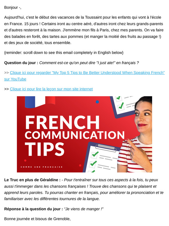 🇫🇷 My Top 5 Tips to Be Better Understood When Speaking French 🤓 (weekly lesson)