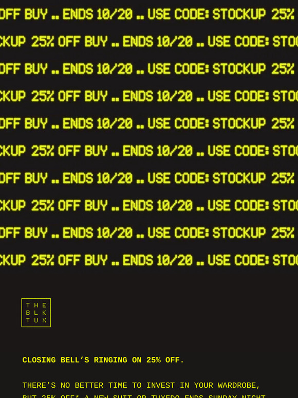 Your last chance to save 25%.