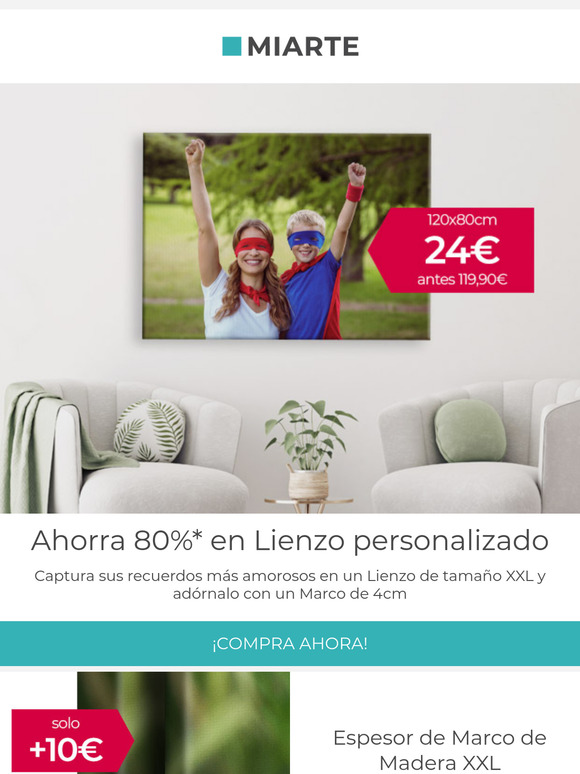 Gran precio para Lienzo XXL con Marco de Madera XXL