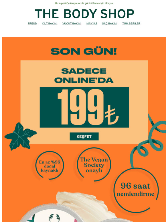 SON GÜN! 📣 Online'a Özel Seçili 50ml Body Butter'lar 199TL 📣