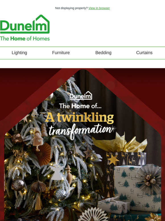 Dunelm The Home of Christmas magic 🎄 Milled