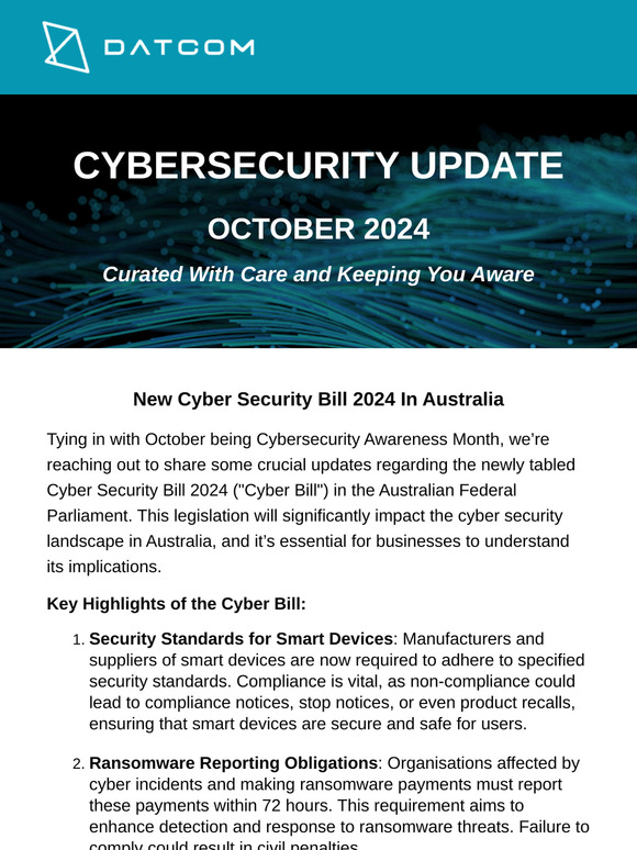 online shop Important Update New Cyber Security Bill 2024 in