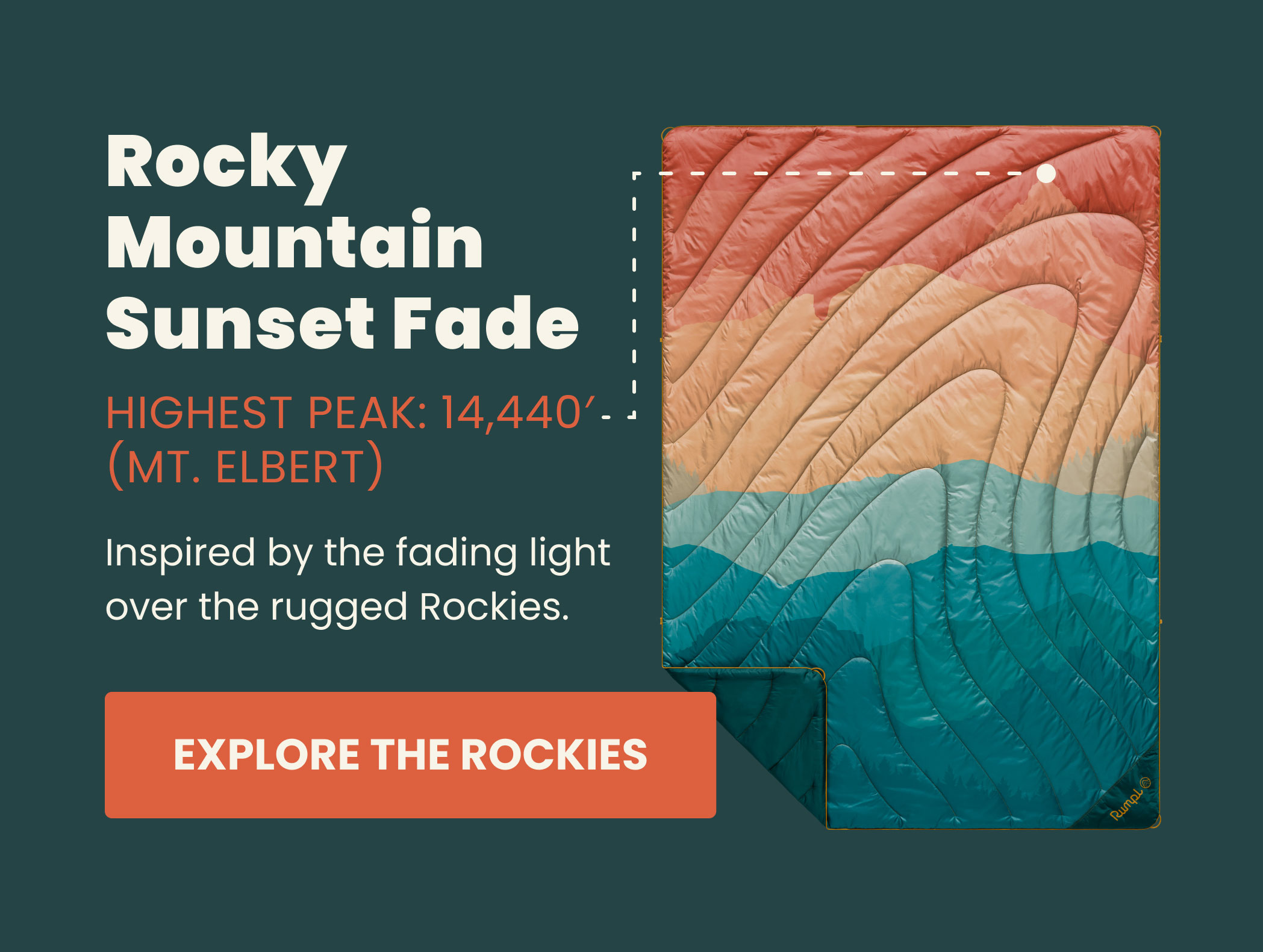 Rumpl The Mountain Fades Collection Milled