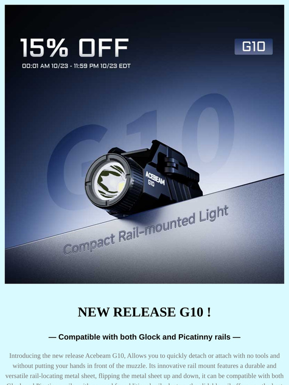 Ready for Action: The ACEBEAM G10 NEW RELEASE