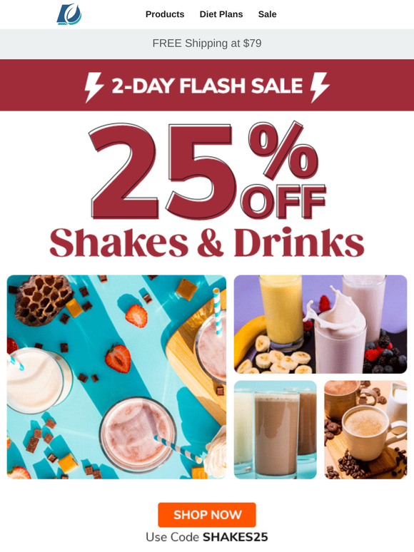 Diet Direct, Inc. ️ Yay! Shake Up Your Day! Save 25 On Healthy Shakes