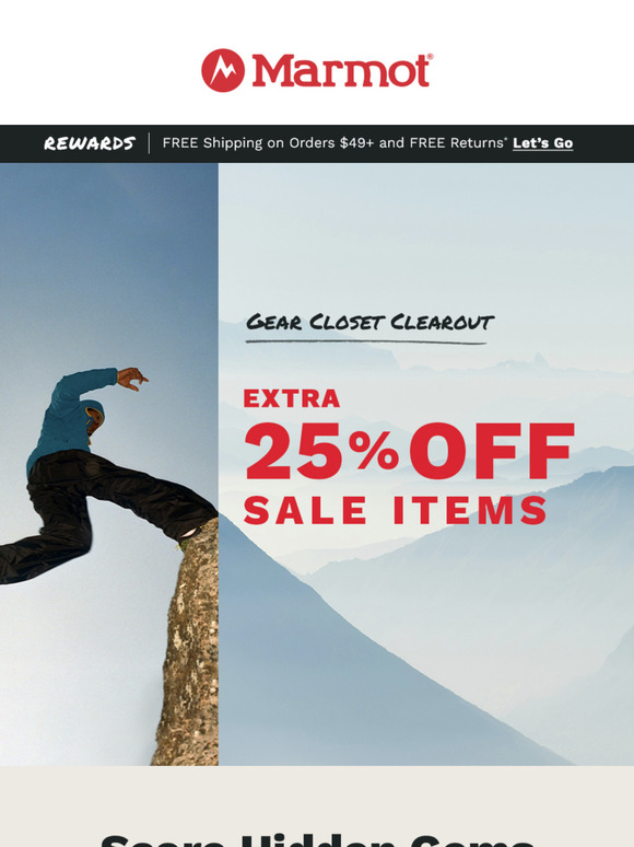 Gear Closet Clearout: Extra 25% Off Sale