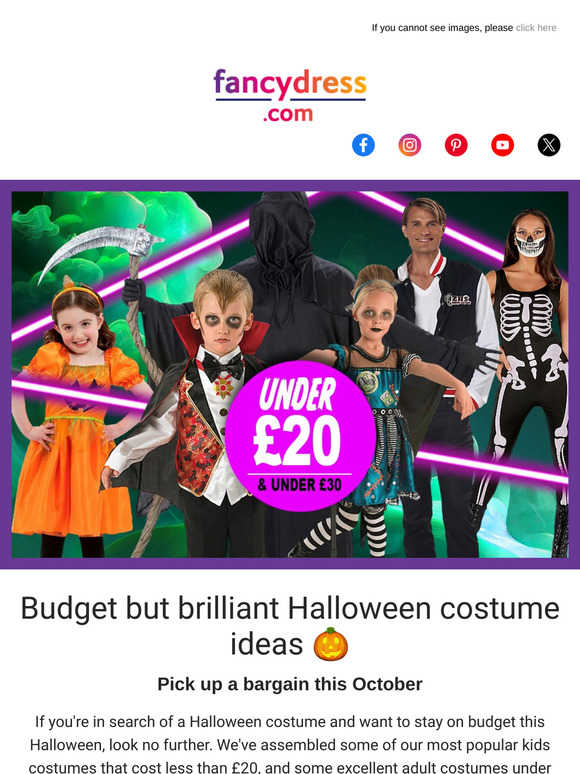 Affordable Halloween Costume Ideas - Grab a bargain!