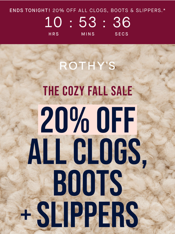 FINAL HOURS to shop The Cozy Fall Sale.