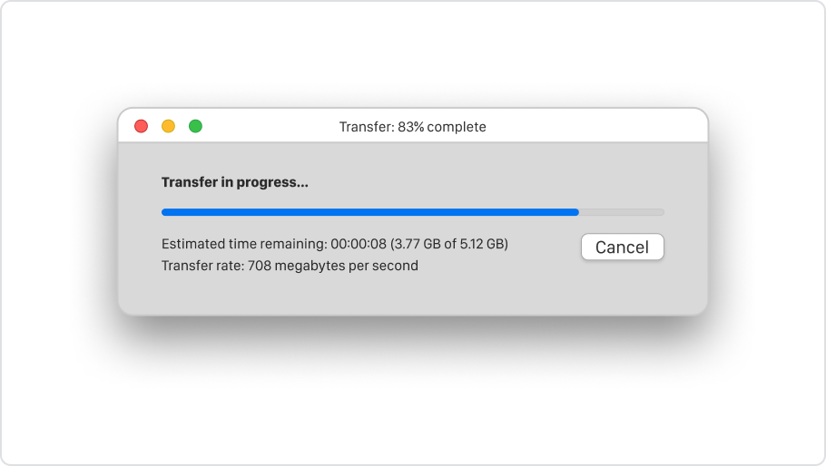 Multi-Gigabit File Transfers Speeds