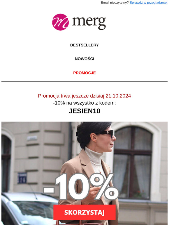 🔥 -10% jeszcze dzisiaj, na wszystko! ❤️🍂 Wysyp jesiennych NOWOŚCI