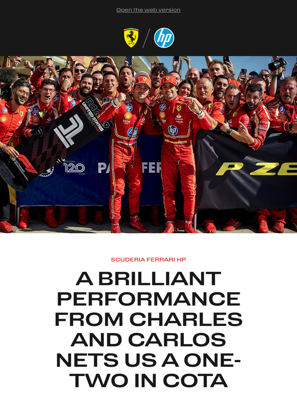A brilliant performance from Charles and Carlos nets us a one-two in COTA