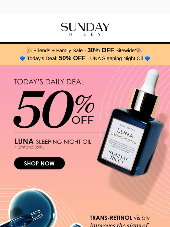 🌙 Dreamy Skin Awaits –  50% Off Luna Sleeping Night Oil