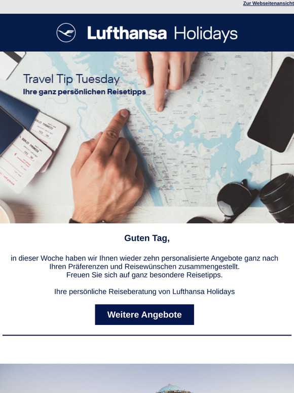 Travel Tip Tuesday – Ihre ganz persönlichen Reisetipps von Lufthansa Holidays