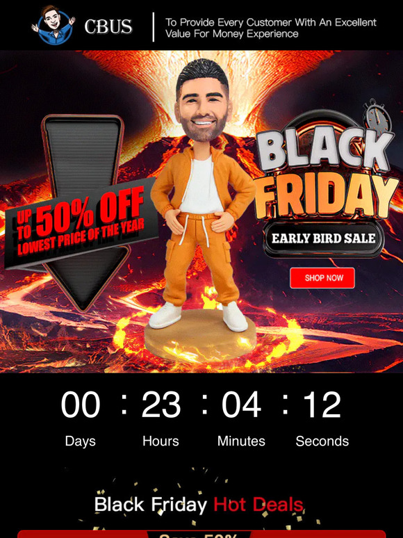 ⏰Ending TODAY! Black Friday Early Bird Sale. Up TO 50% OFF!