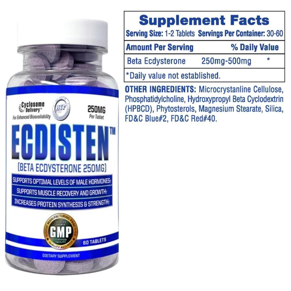 Image of Hi Tech Pharmaceuticals Ecdisten 60 Tablets