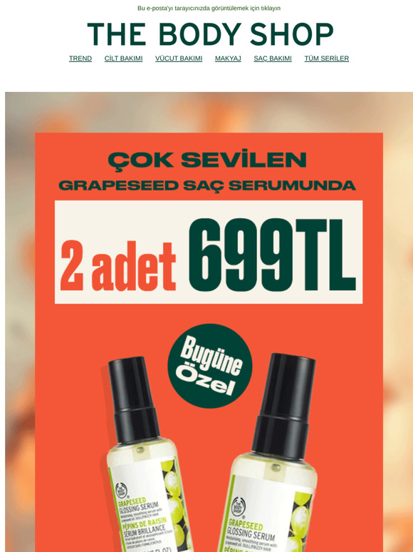 💥 Bugüne Özel 2 Adet Grapeseed Saç Serumu 699TL! 💥