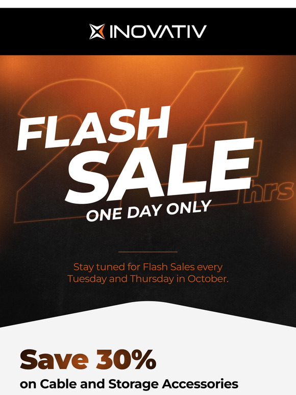 Flash Sale: 30% Off Cable and Storage Accessories