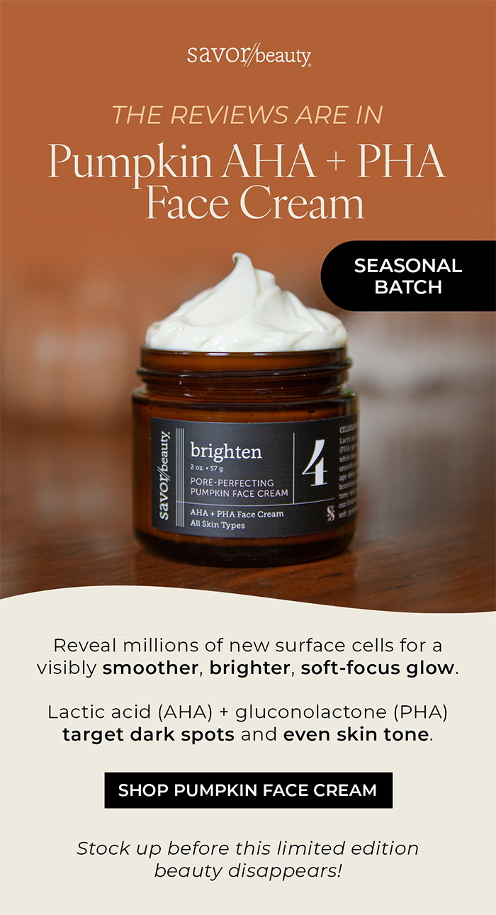 The Reviews Are In: Pumpkin Face Cream