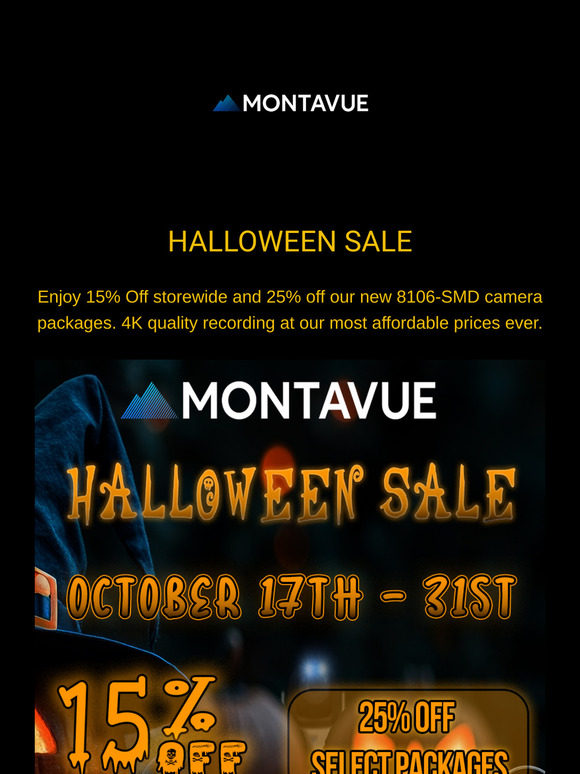 🎃HALLOWEEN SALE👻 25% off 4K SMD Cameras & Packages