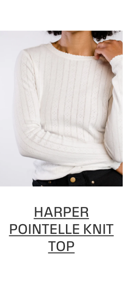 Shop Harper Pointelle Knit Top