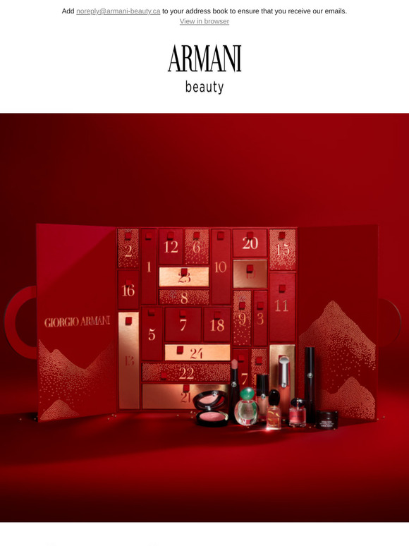 Armani Beauty Canada What's inside? Discover the 2024 Advent Calendar