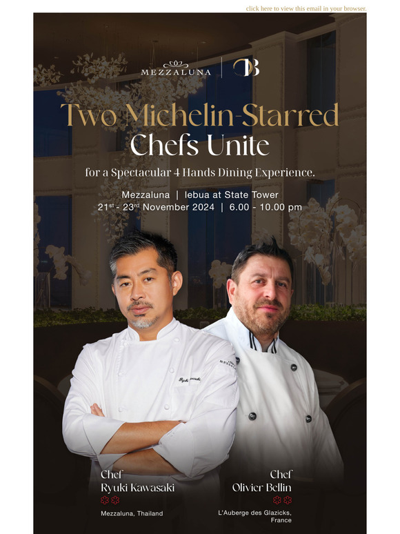 Two Michelin-Starred Chefs Unite at Mezzaluna