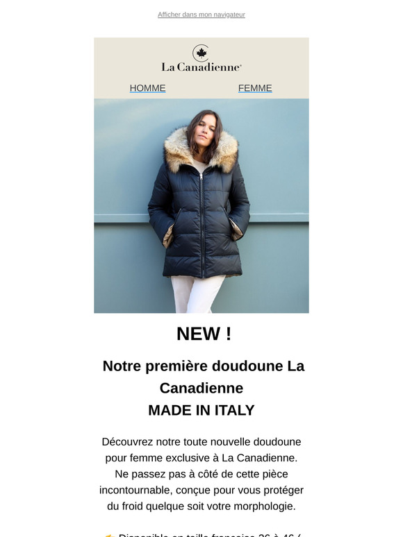 NEW : Notre doudoune La Canadienne ❄️