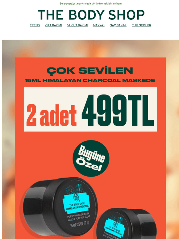 😍 Bugüne Özel 2 Adet 15ml Himalayan Charcoal Maske 499TL! 😍