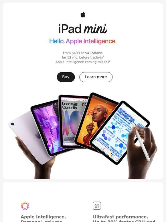 The new iPad mini is here.