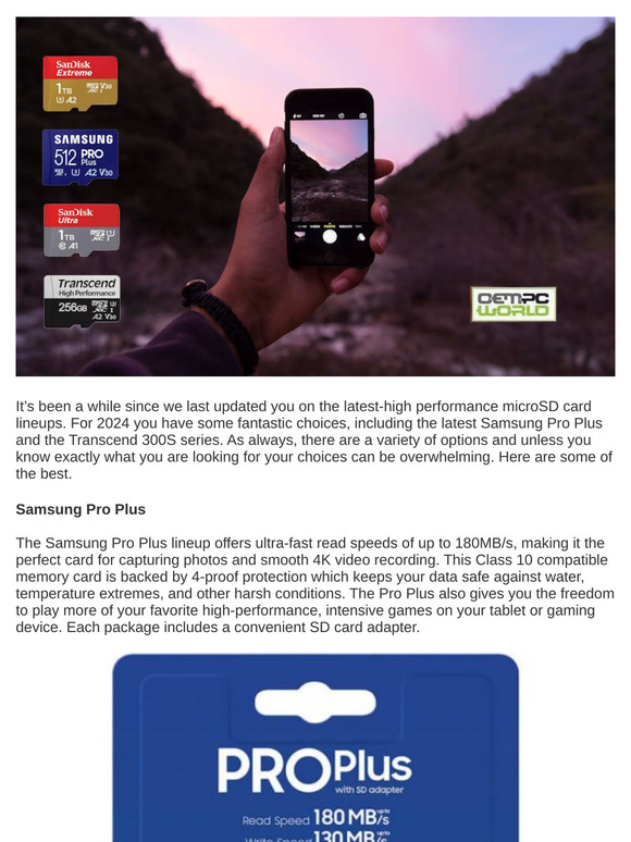 Best of the High-Performance microSD Cards (Fall 2024 Update)