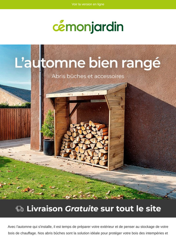 Abris bûches : stockez votre bois en toute simplicité