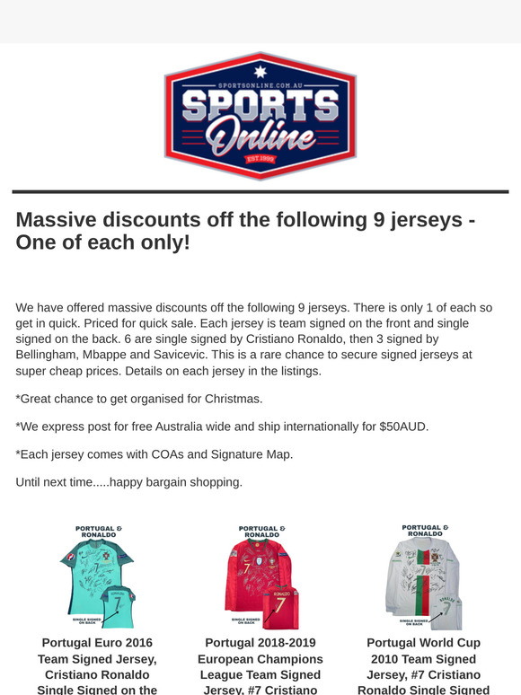 🚨 Cheapest Ronaldo Jerseys Ever 🚨
