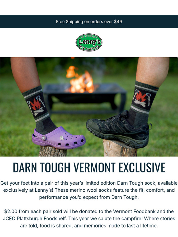🔥 Campfires + Darn Tough Socks 🧦