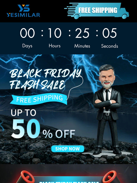 ⏰Just 24 Hrs Left! Save 50%! Black Friday Limited Time Flash Sale⚡