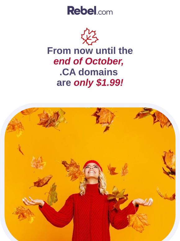 Our $1.99 .CA Sale is Ending SOON! 🇨🇦⚡