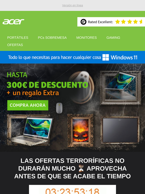 Ofertas terroríficas: ¡Hasta 300€ de descuento + un regalo misterioso! 🎃
