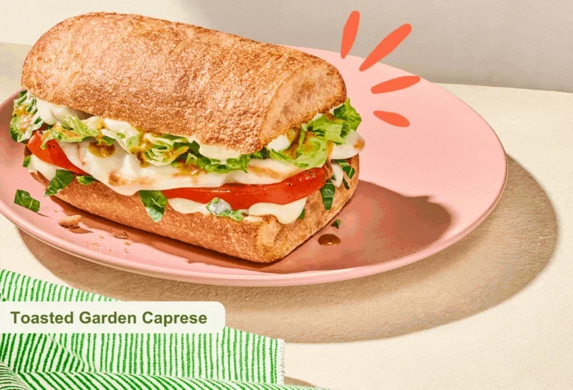 Toasted Garden Caprese Sandwich. Sending you Fall Feels Panera Bread.