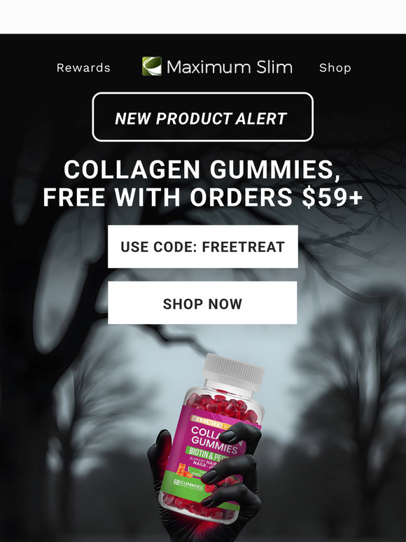 Boo! 👻Get our NEW Collagen Gummies for FREE
