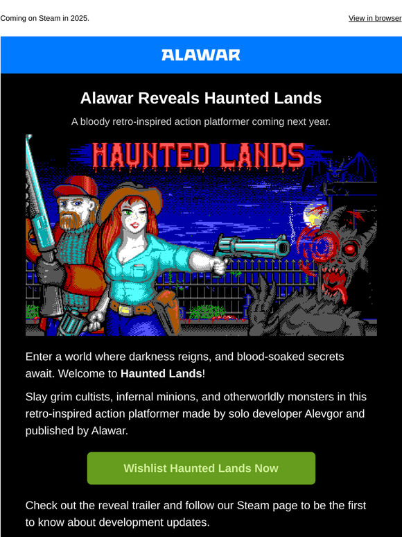 Announcing Haunted Lands, a bloody action platformer 🩸