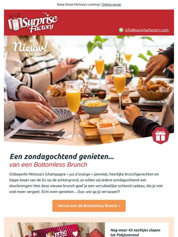 Nieuw: Bottomless Brunch 🥂