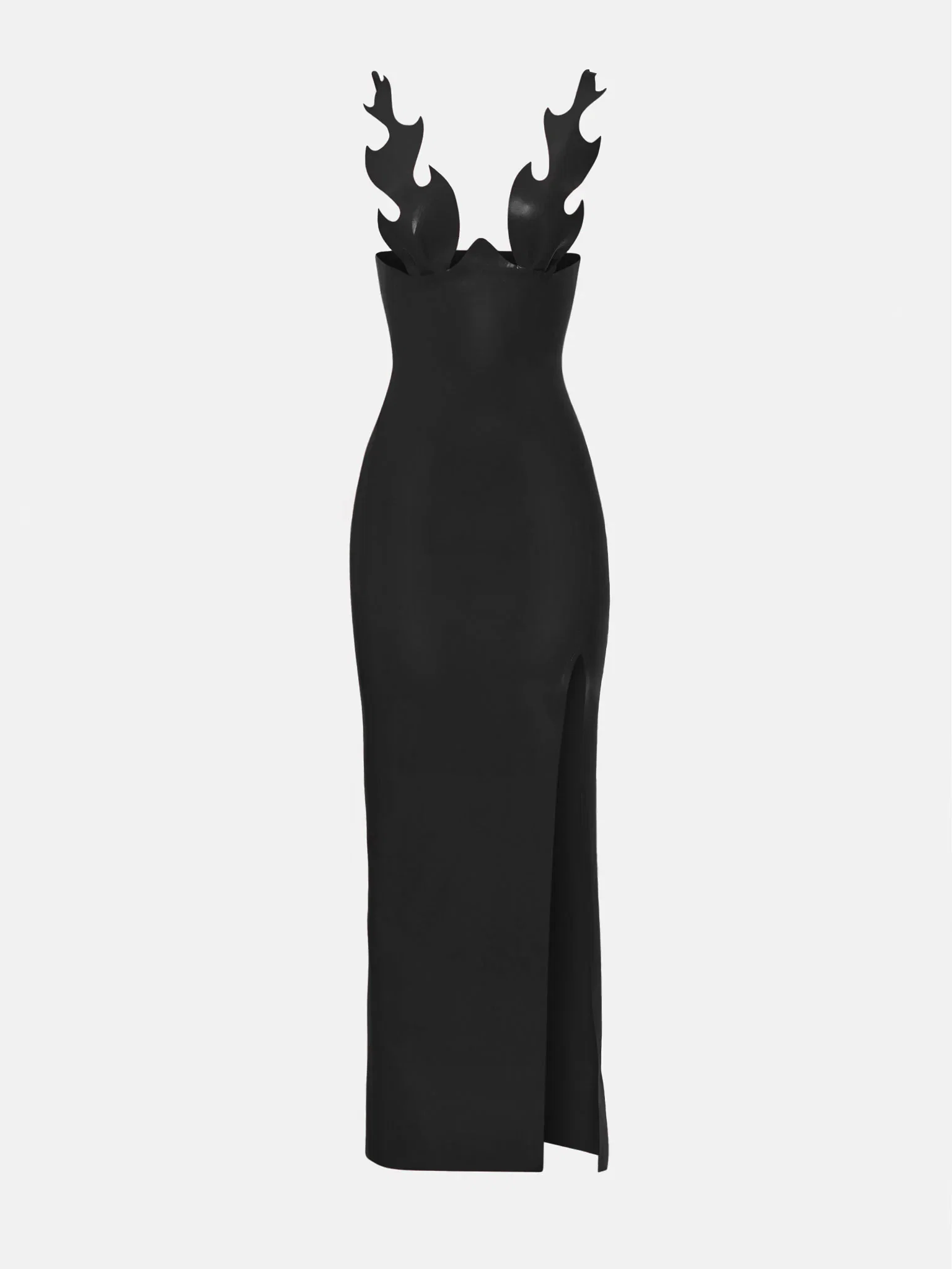 annamaria latex dress burgundy POSTER GIRL