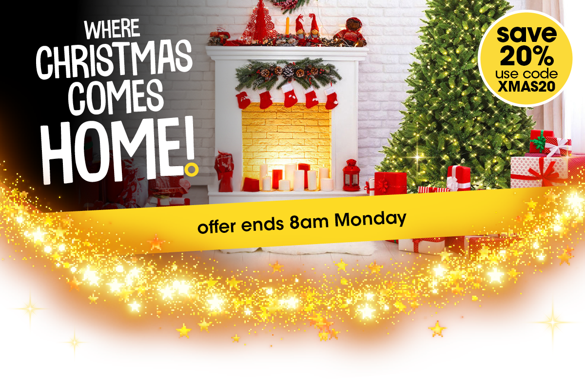 Save 20% - use code XMAS20 Offer ends 8am Monday!