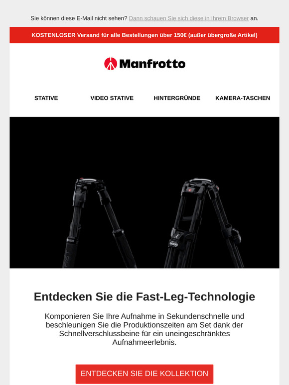 Warum wechseln Fachleute zu Manfrotto Fast Stativen?